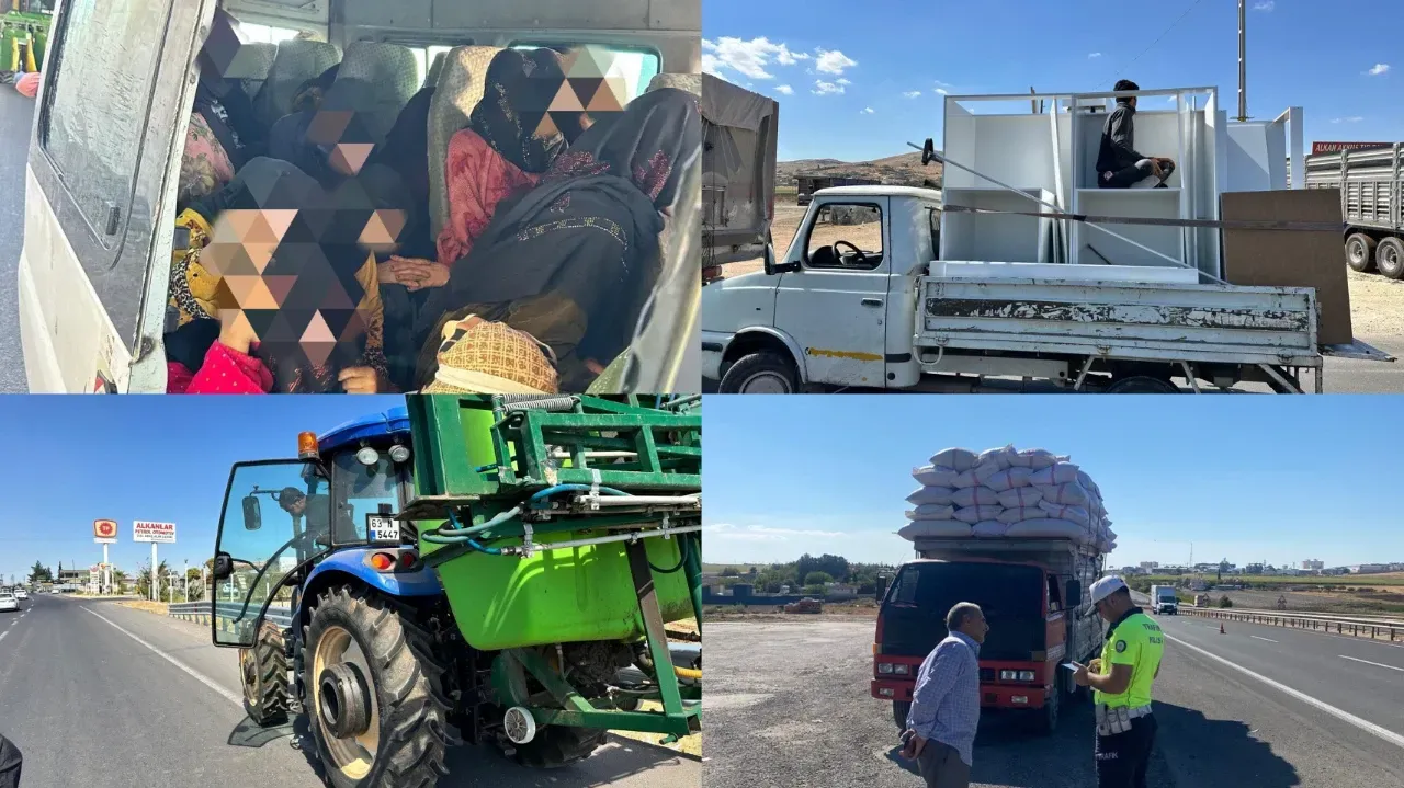 Şanlıurfa’da trafik denetimlerinde 187 sürücüye ceza uygulandı