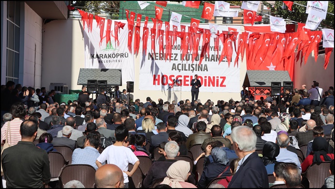 Karaköprü merkez kütüphanesi açıldı-(VİDEO)