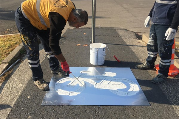 Diyarbakır’daki bisiklet yolunda yenileme çalışması başlatıldı