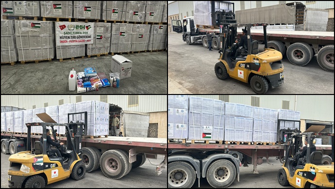 Şanlıurfa İHH’dan Gazze’ye Yardım Eli: Hijyen Paketi Tırı Yola Çıktı