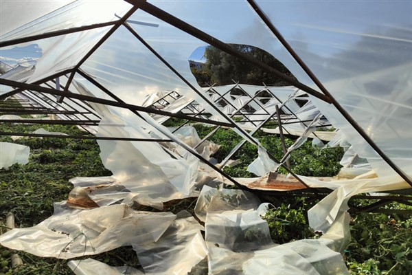 Alanya’da zarar gören seralarda hasar tespit çalışması yapıldı