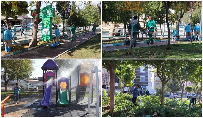 Haliliye Belediyesi’nin Parklarda Hummalı Çalışması Sürüyor