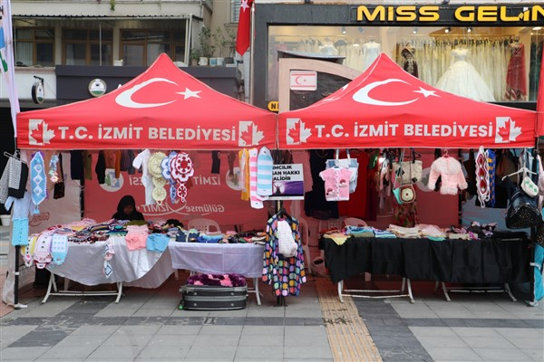 İzmit Belediyesi, Engelliler Günü el emeği stantları kurdu