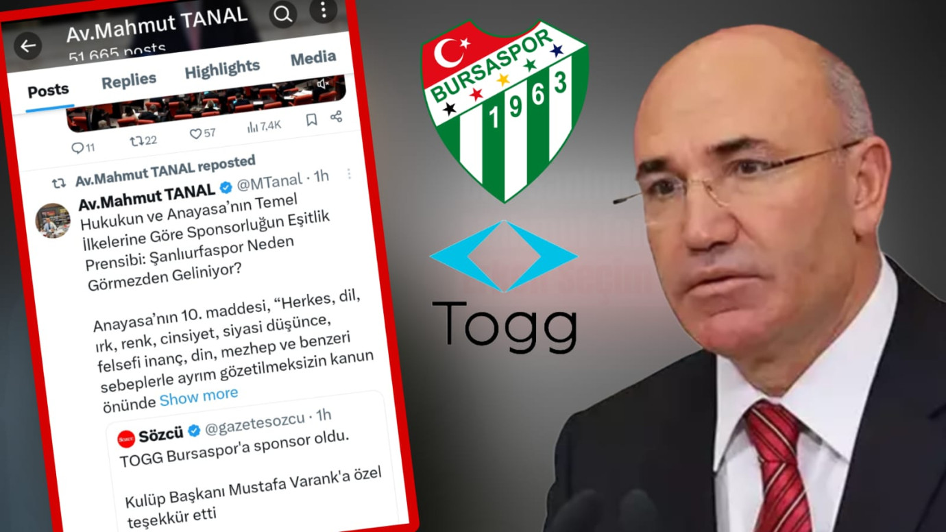 TOGG, Bursaspor’a Sponsor Oldu: Mahmut Tanal, Şanlıurfaspor’a Yapılan Ayrımcılığı Meclise Taşıdı