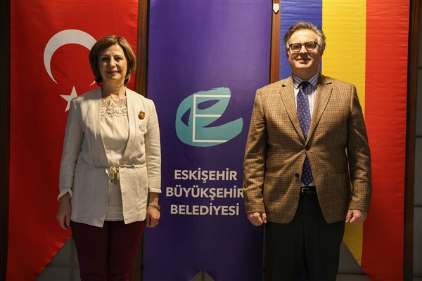 Başkan Ünlüce, Romanya'nın Ankara Büyükelçisi Tinca'yı ağırladı