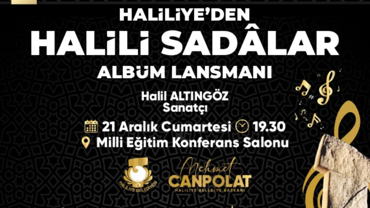 “Haliliye’den Halili Sadâlar” Albümü Tanıtımına Davet