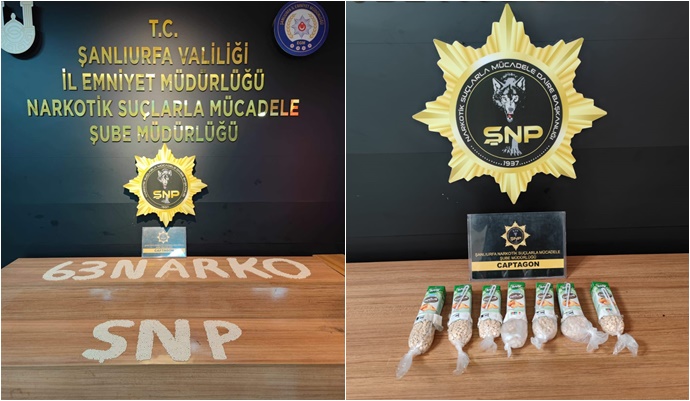 Şanlıurfa’da narkotik operasyonu: 2 tutuklama
