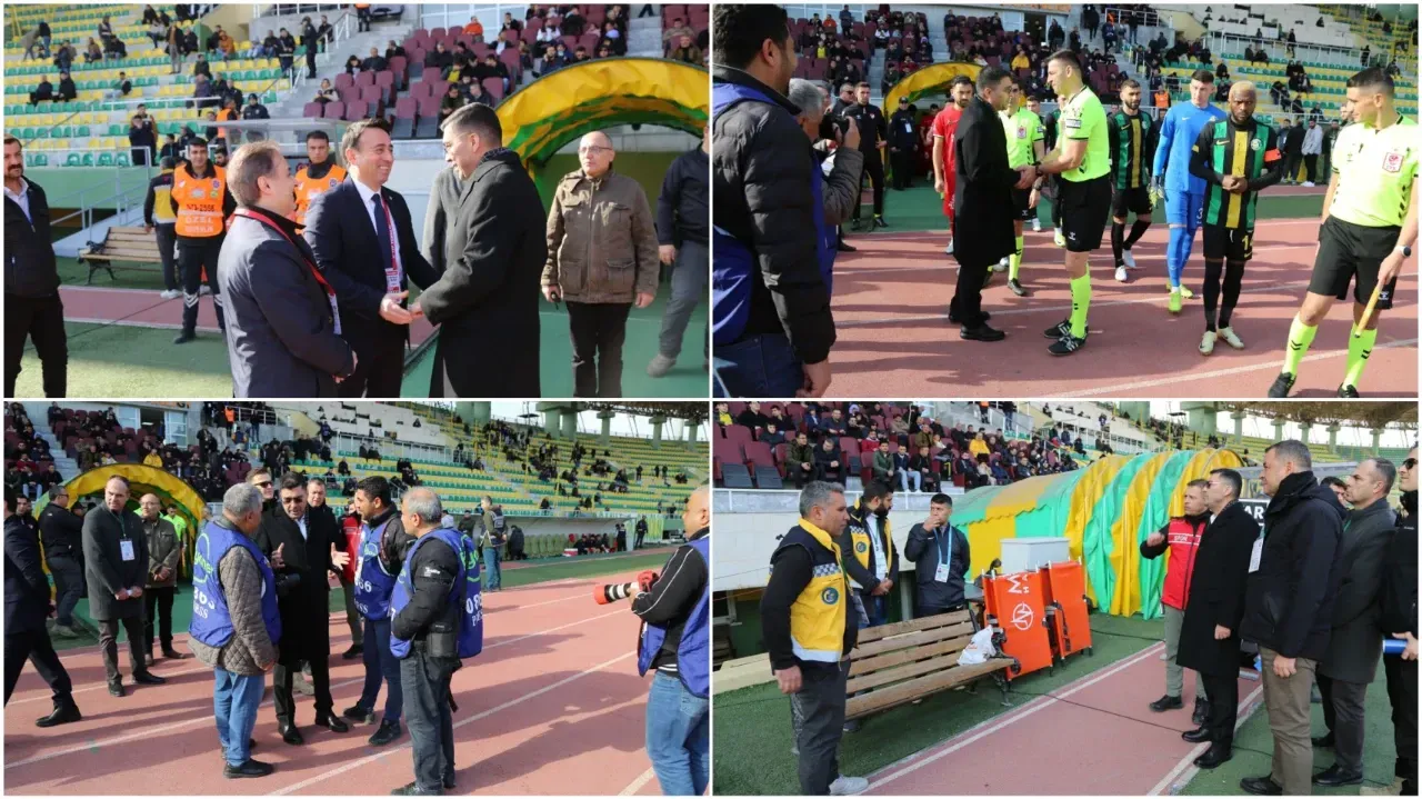 Emniyet Müdürü Atilla Aksoy, Şanlıurfaspor-Çorum FK Maçında Güvenlik Tedbirlerini Denetledi