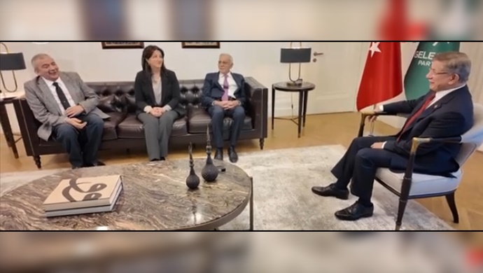 DEM Parti İmralı heyeti ile Davutoğlu görüşmesi başladı