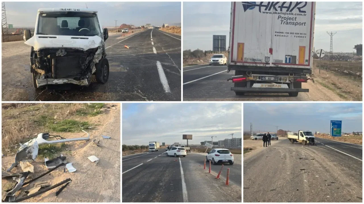 Suruç’ta Pikap ile Tır Çarpıştı
