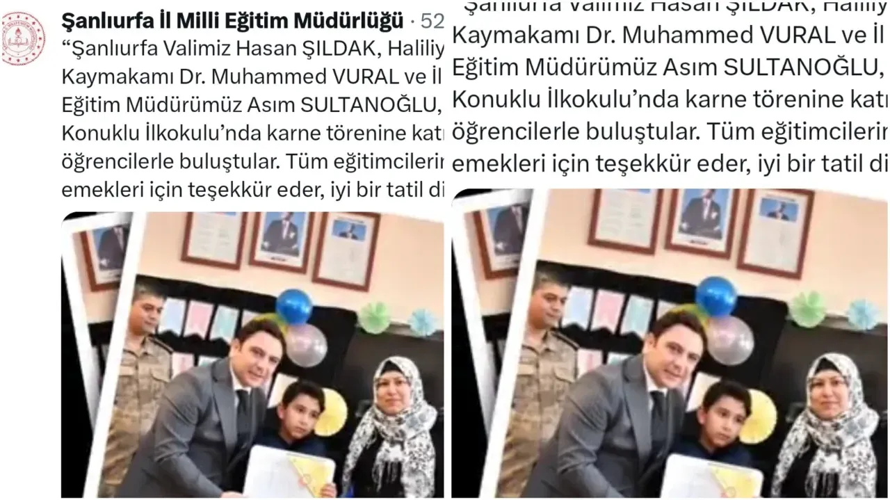 Haliliye Kaymakamının İsmi Yanlış Yazıldı