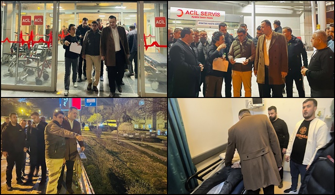 Vali Vekili Kılınçoğlu Olay Yerinde İncelemelerde Bulundu