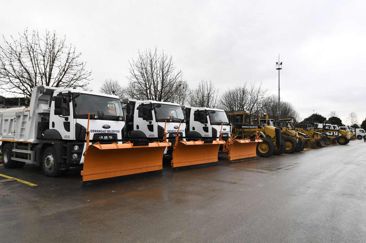 Osmangazi’de kar yağışında olumsuzluk yaşanmaması için hazırlıklar tamamlandı