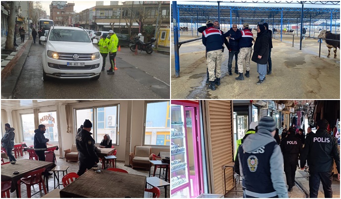Siverek'te Güvenlik ve Asayiş Uygulamaları Hız Kesmeden Devam Ediyor