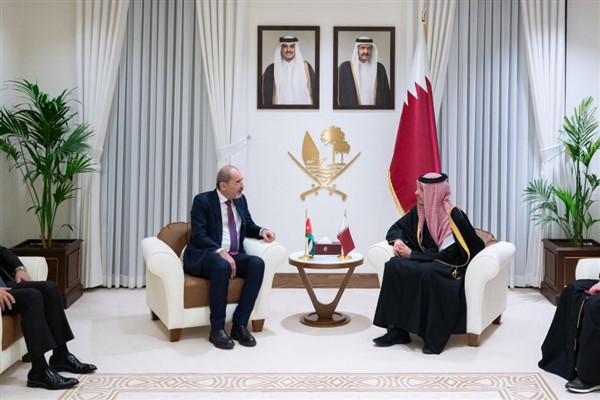 Katar Dışişleri Bakanı Al Sani, Ürdün Dışişleri Bakanı Safadi ile görüştü