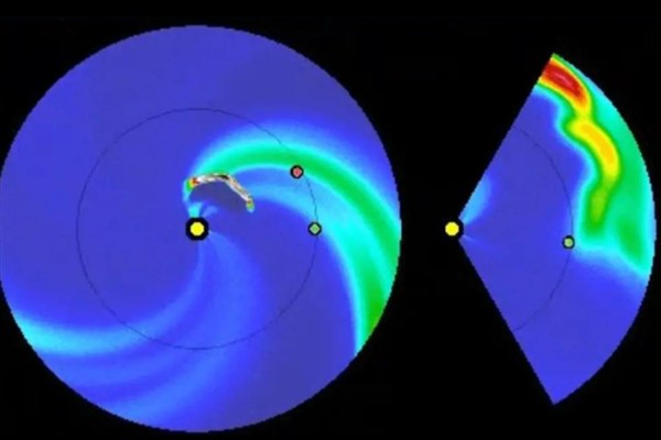 Güçlü bir güneş patlamasından kaynaklanan plazma bulutu Dünya'yı geçiyor