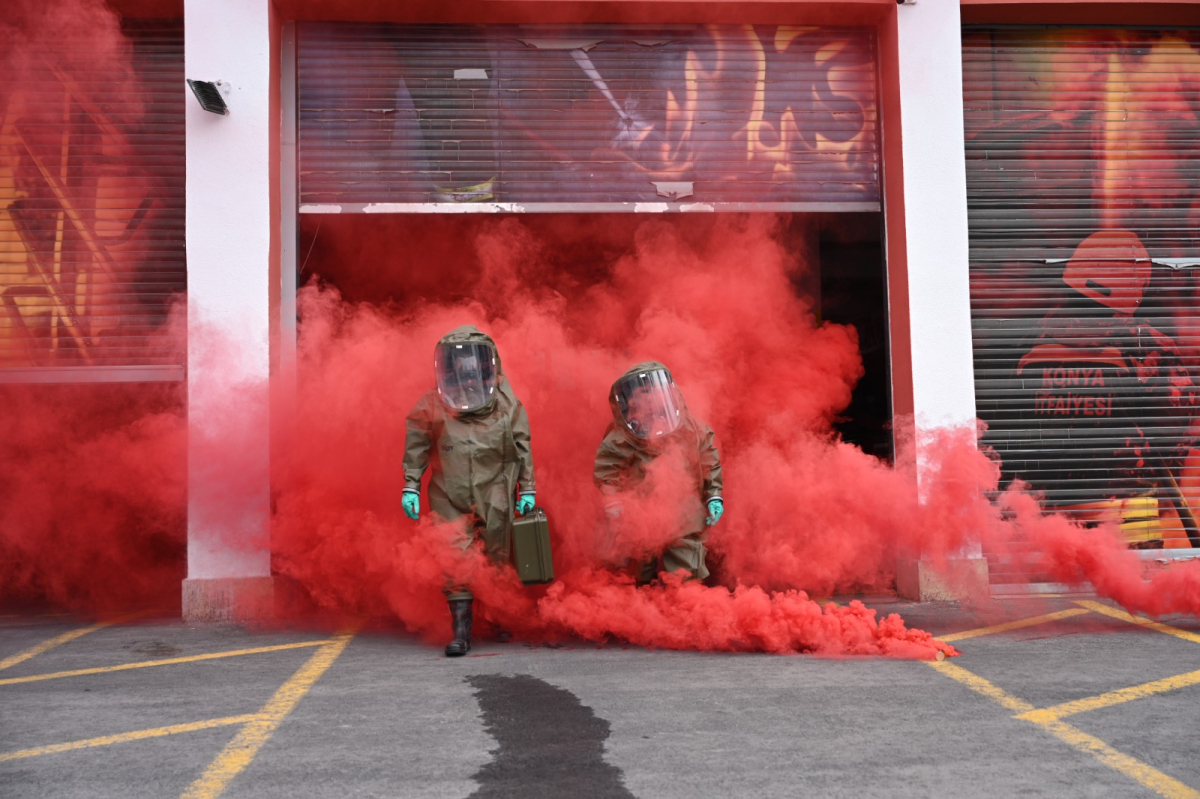 Konya İtfaiyesi'nden TİKA iş birliğinde Kuzey Kıbrıslı itfaiyecilere eğitim ve tatbikat