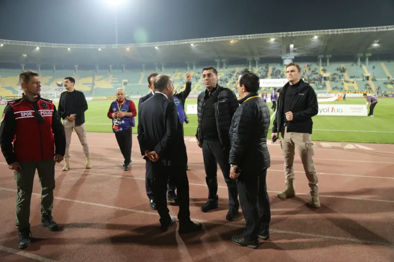 İl Emniyet Müdürü Atilla Aksoy’dan 11 Nisan Stadyumu’nda Denetim