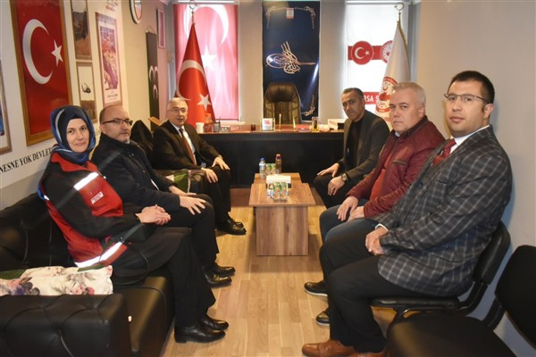 Bursa Aile ve Sosyal Hizmetler İl Müdürü Uysal'dan AŞAV Bursa Şube Başkanı Akar'a ziyaret