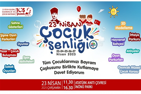 Karadeniz Ereğli Belediyesinde 23 Nisan Çocuk Şenliği 5 gün sürecek