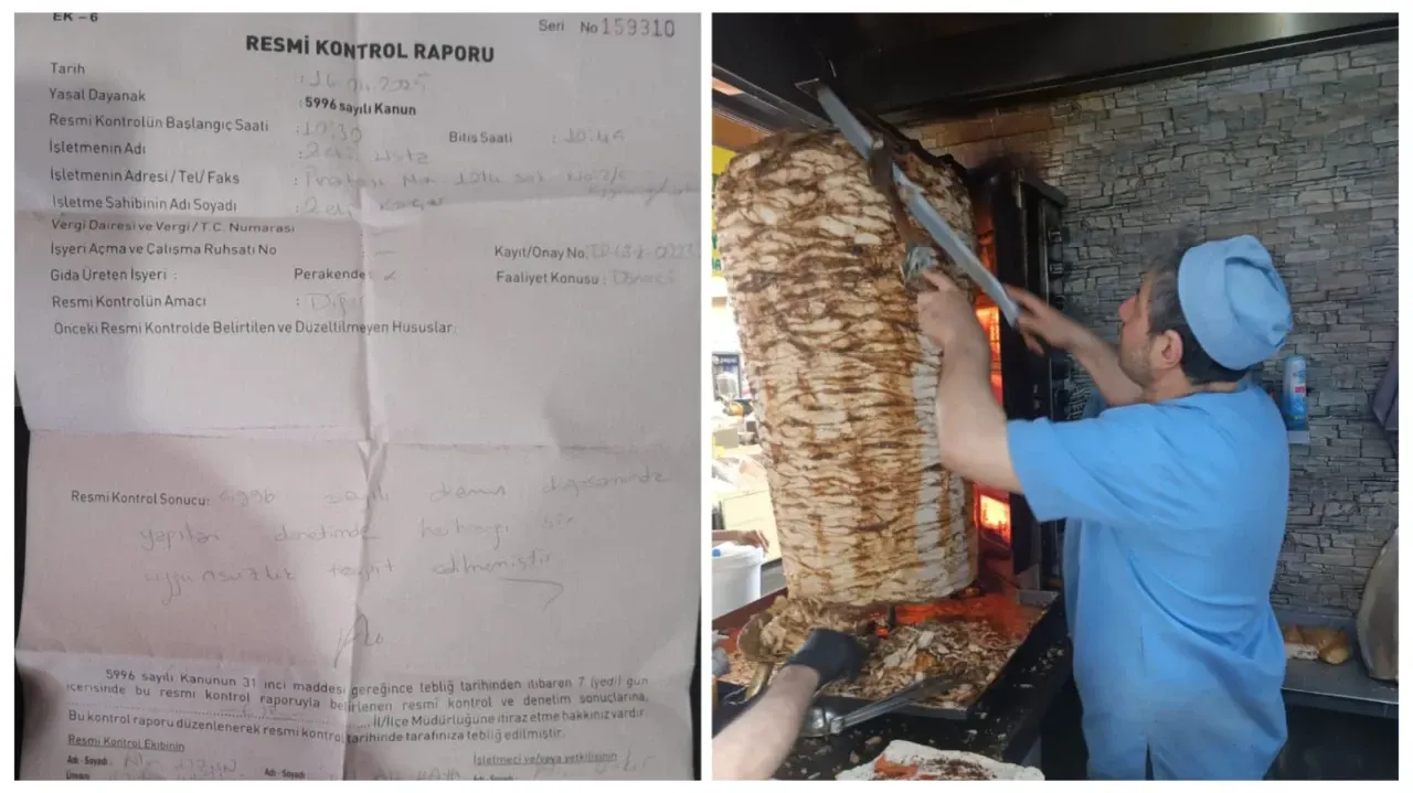 Şanlıurfalı Meşhur Dönerci Zeki Usta Denetimden Başarıyla Geçti