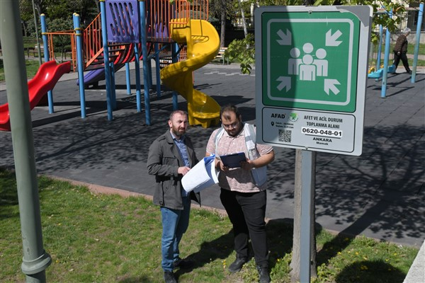 Mamak’ta afet toplanma alanları inceleniyor