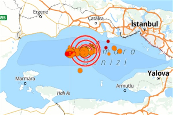 Marmara Denizi'nde deprem