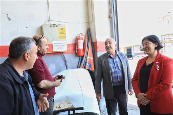 Eş Başkanı Gülşen'den, 3. Sanayi Sitesi'ne ziyaret