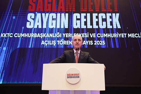 Kurtulmuş, KKTC Cumhurbaşkanlığı Yerleşkesi ve Cumhuriyet Meclisi Açılış Töreni'ne katıldı