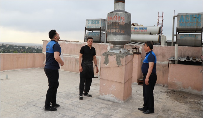 Haliliye Zabıtasından Pide Fırınlarına Baca Denetimi