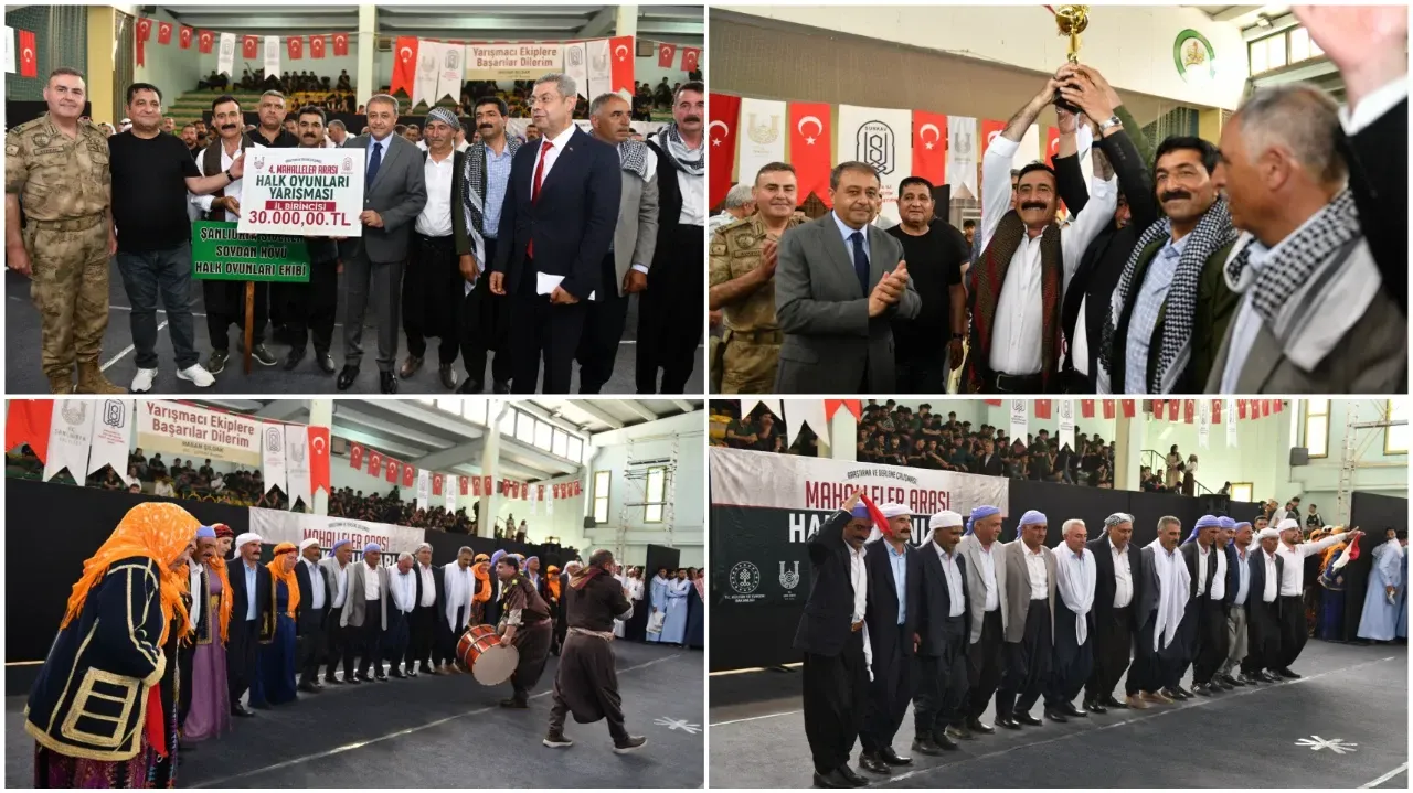 Şanlıurfa 'da Büyük Çekişmelere Sahne Olan Halk Oyunları Yarışmasında Dereceye Girenler Belli Oldu