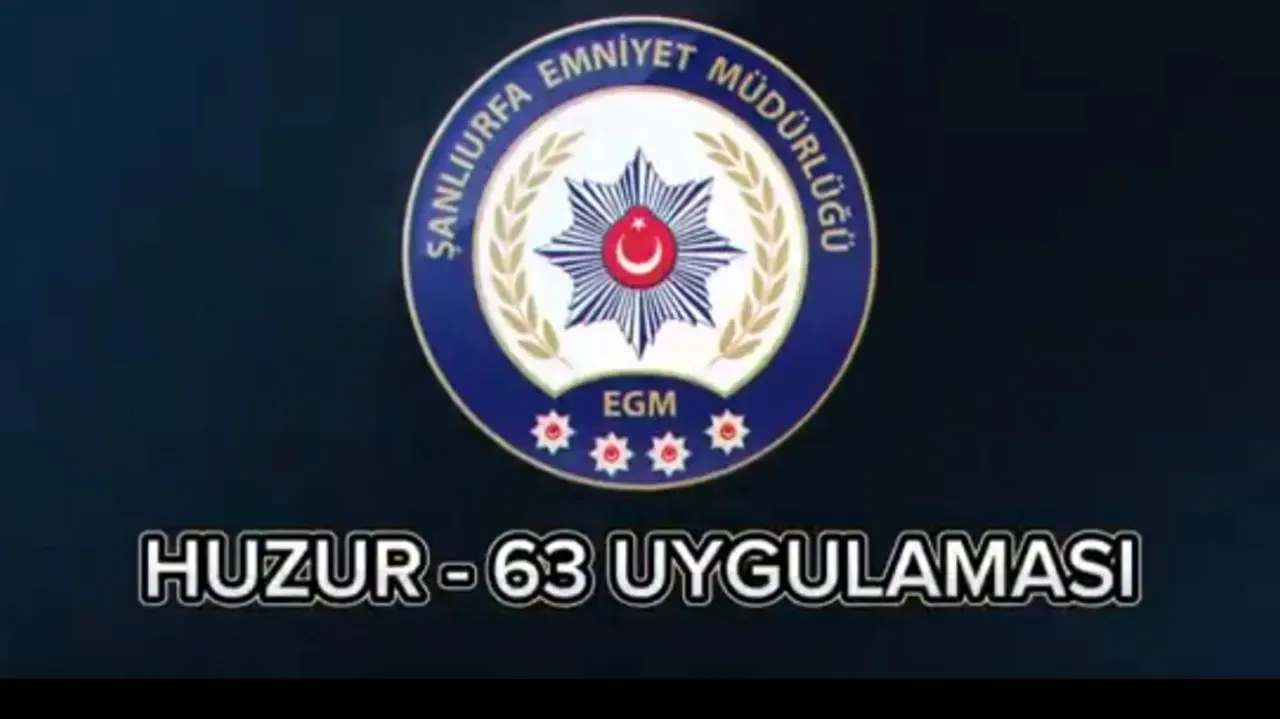 Şanlıurfa’da “Huzur-63” Uygulaması Gerçekleştirildi