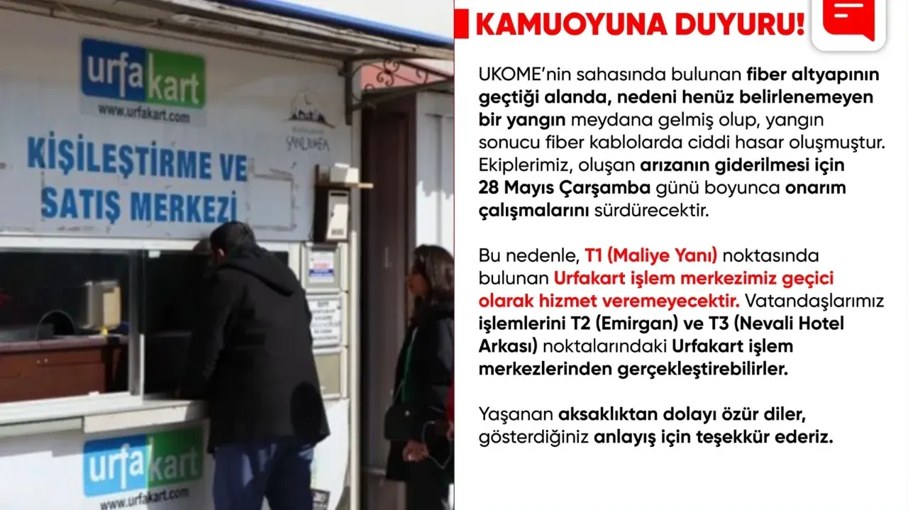 Kablolar Yandı, Urfakart Durdu