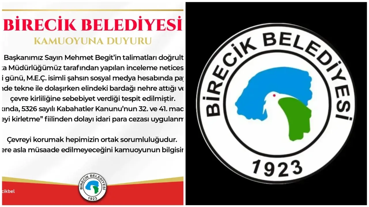 Fırat Nehri’ni Kirleten Şahsa İdari Para Cezası Uygulandı