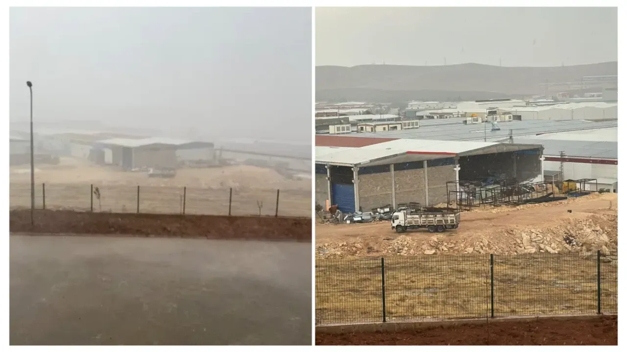 Şanlıurfa OSB’de Fırtına : Fabrika Duvarı Yıkıldı