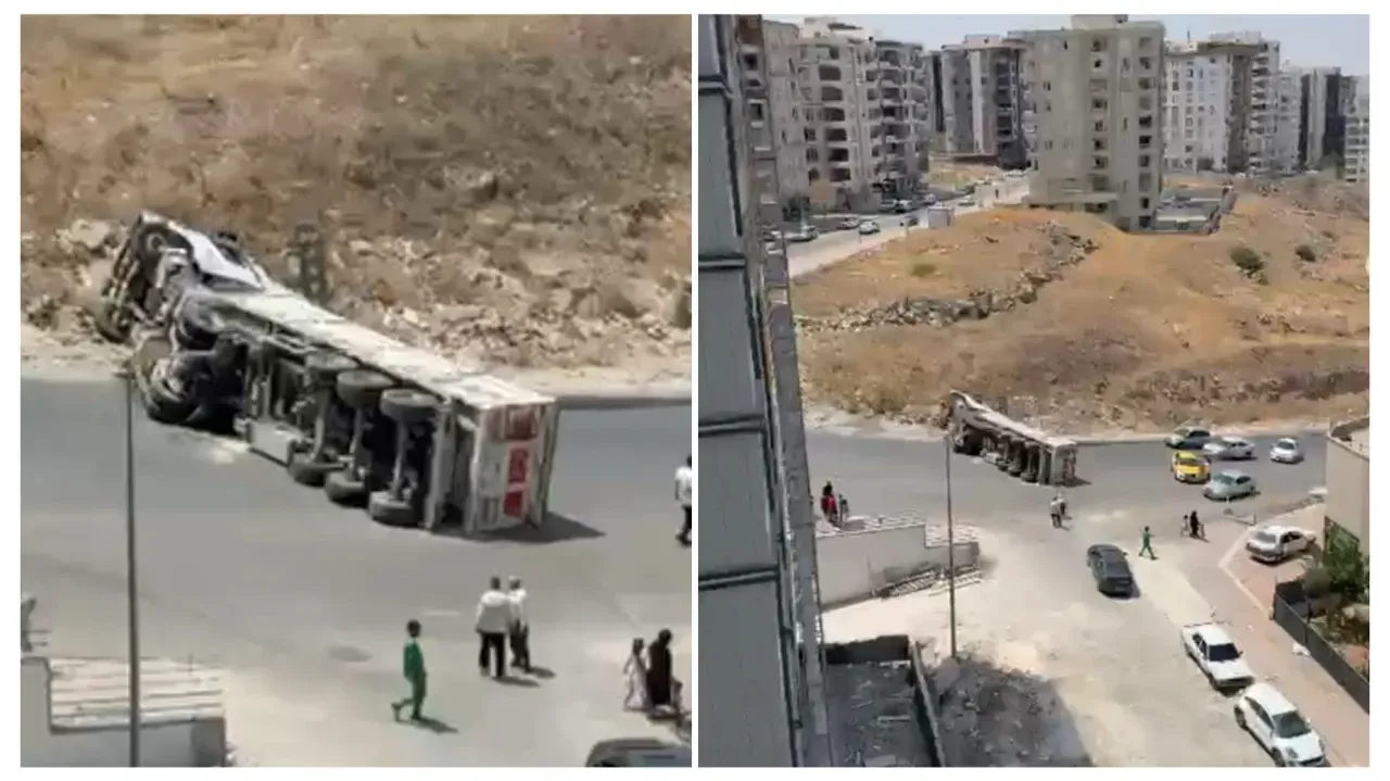 Şanlıurfa’da Narlıkuyu Mahallesi’nde Tır Kazası