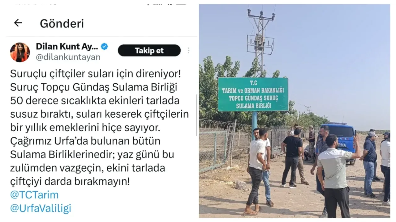 Suruç’un Suyu Kesilince Öfke Taştı!