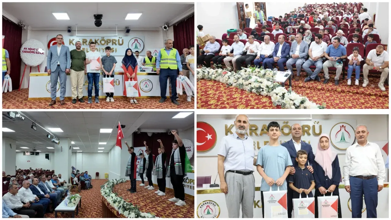 Karaköprü Belediyesi’nden Yaz Kur’an Kursu Öğrencilerine Ödül-(VİDEO)