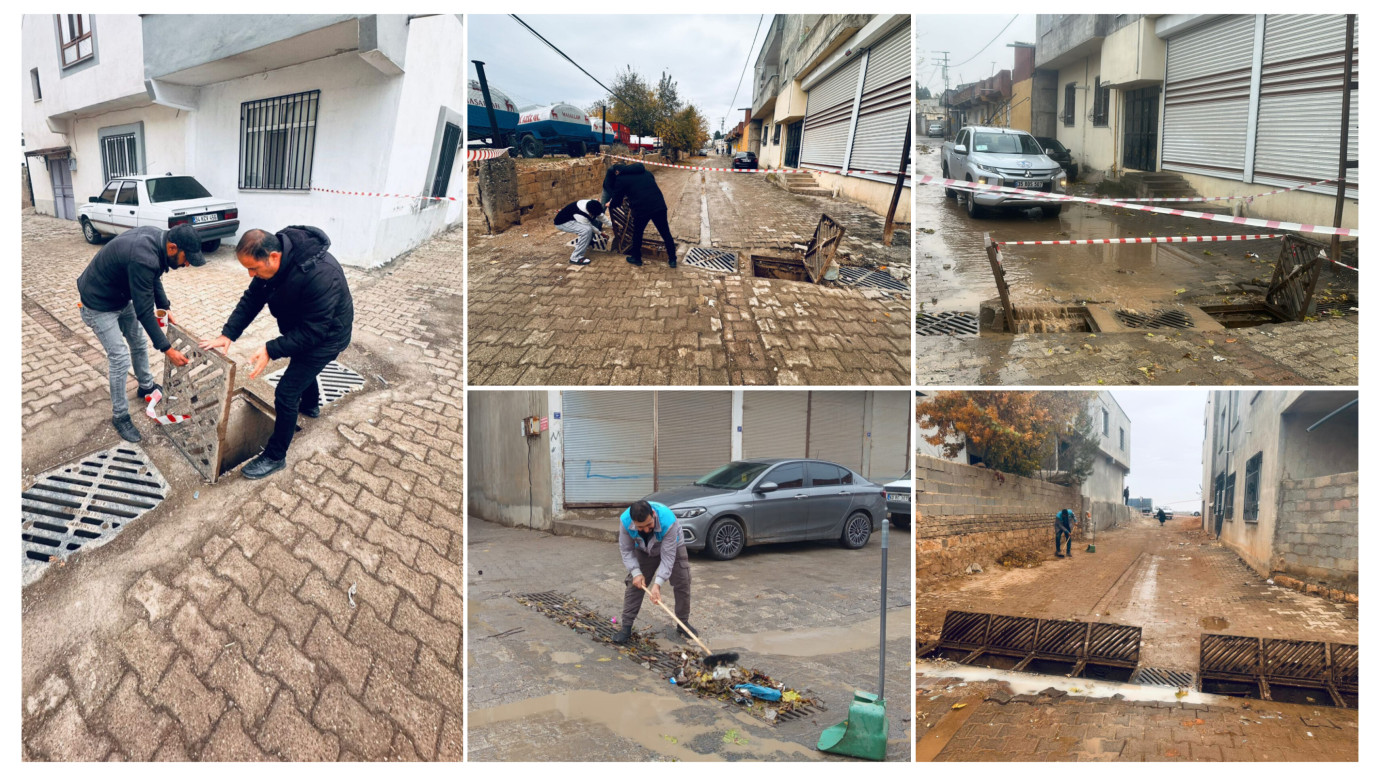 Hilvan Belediyesi’nden Sağanak Yağışlara Karşı Etkin Mücadele