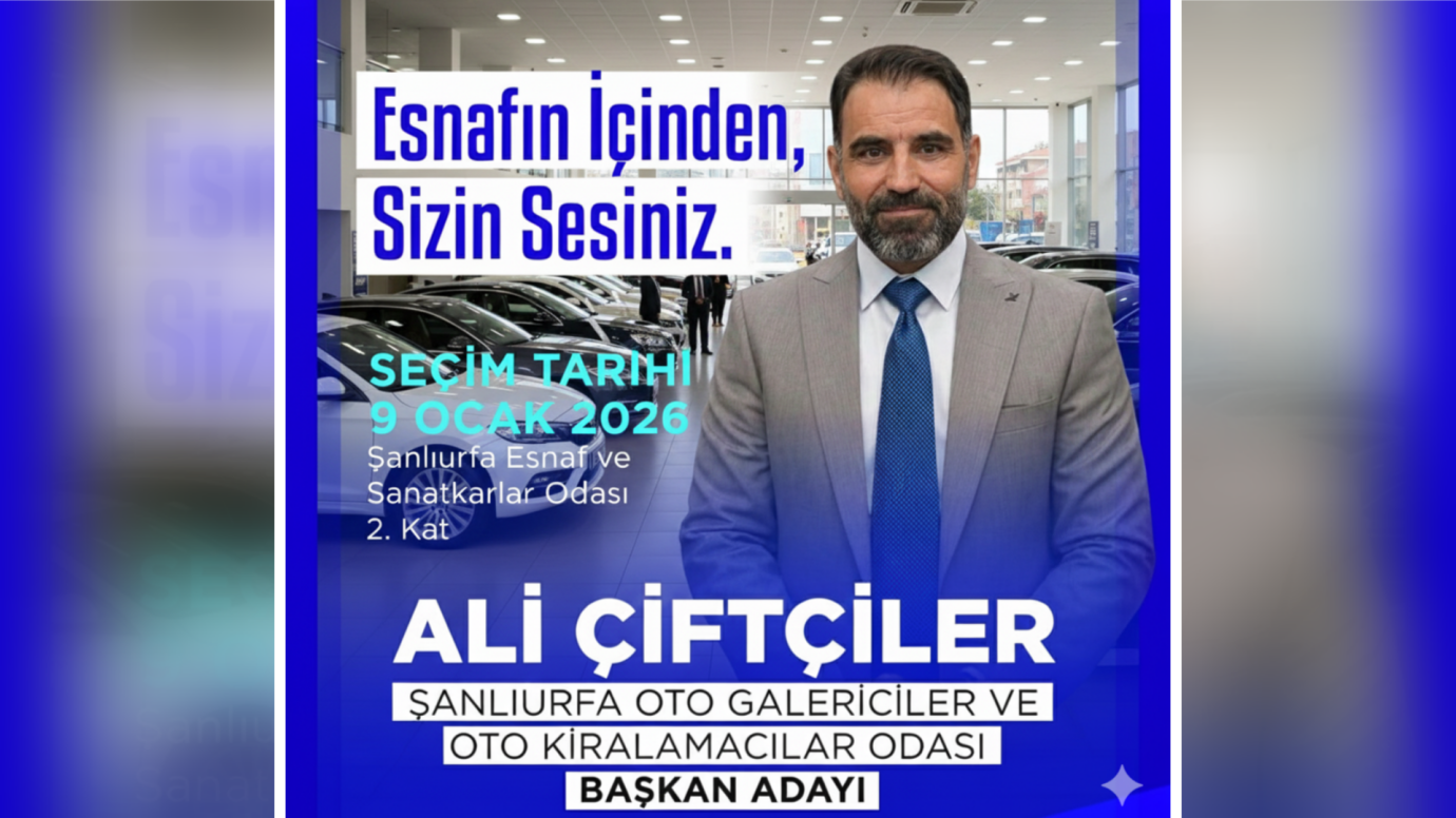 “Esnafın İçinden, Sizin Sesiniz” Diyen Ali Çiftçiler Adaylığını Açıkladı