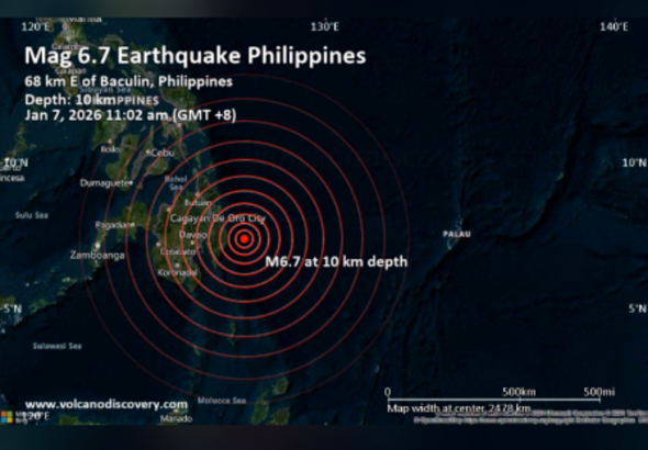 Filipinler'de 6,4 büyüklüğünde deprem meydana geldi