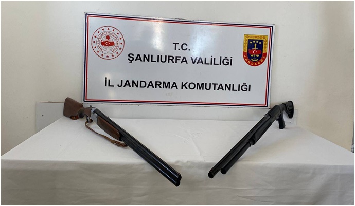 Şanlıurfa 'da ruhsatsız silah operasyonu