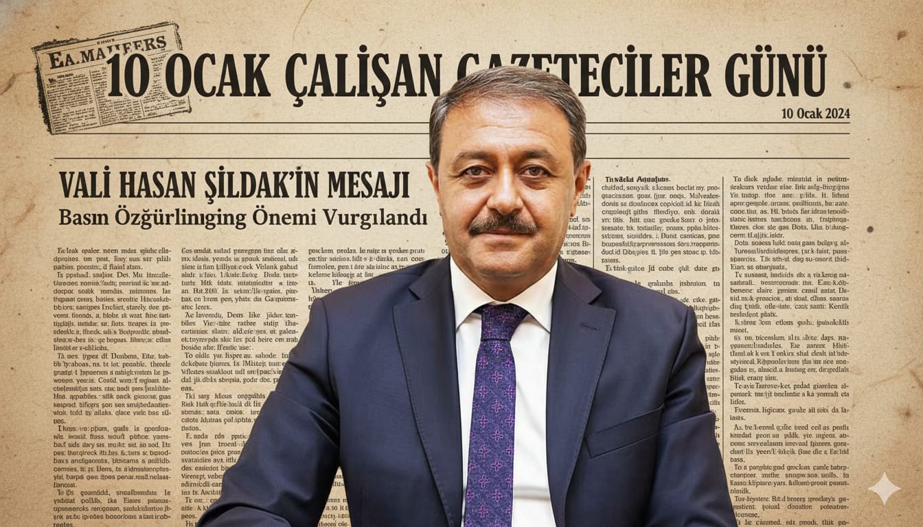 Vali Hasan Şıldak’ın 10 Ocak İdareciler Günü Mesajı