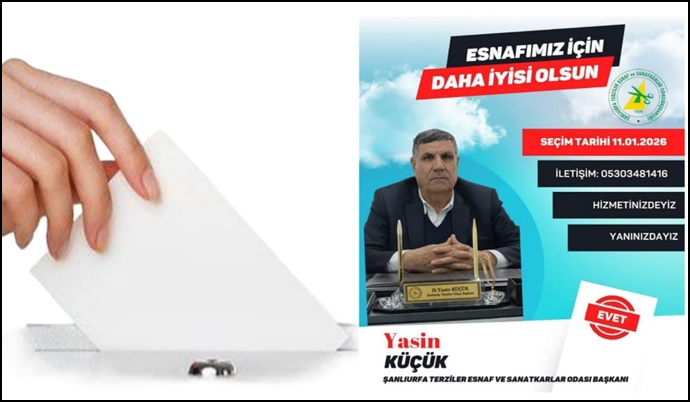Şanlıurfa Terziler Odası’nda Yasin Küçük Yeniden Başkan Seçildi