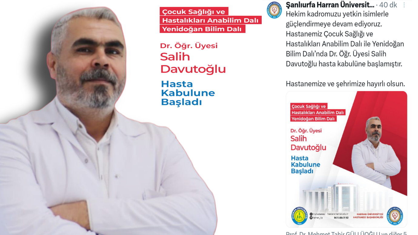 Şanlıurfa Harran Üniversitesi Hastanesi’nde yeni doktor göreve başladı