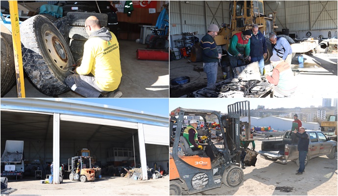 Karaköprü’de Araç Bakımları Belediyenin Kendi İmkânlarıyla Yapılıyor