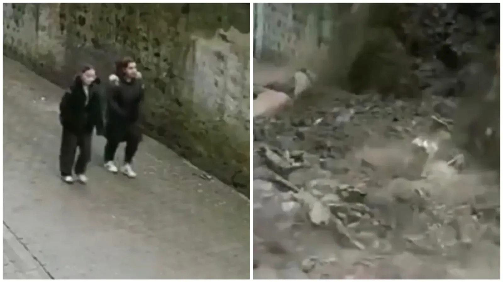 Siverek’te duvar yıkıldı, 2 kız çocuğu son anda kurtuldu