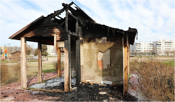 53 Dönümlük Parkta Gece Yangını