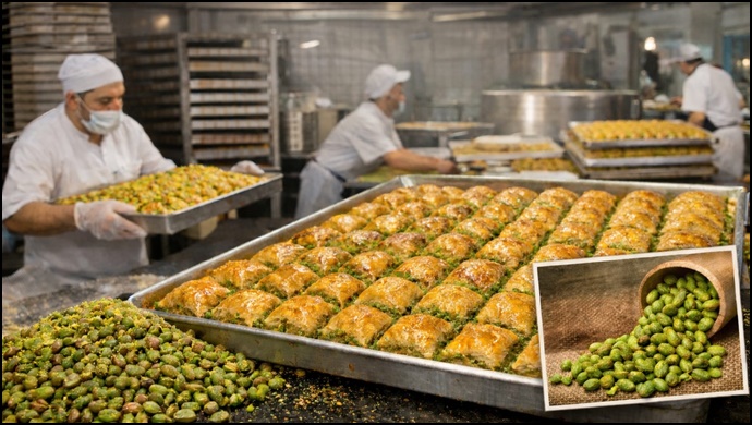 Türkiye’de Ramazan’da Günlük 3 Bin Ton Urfa Fıstıklı Baklava Satışı Bekleniyor