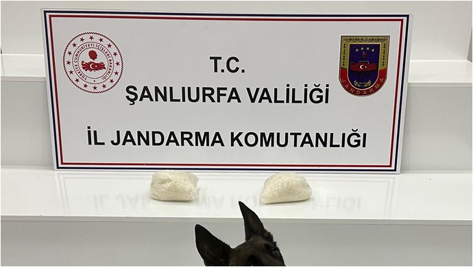 Şanlıurfa’da uyuşturucu operasyonunda 2 kilogram sentetik madde ele geçirildi
